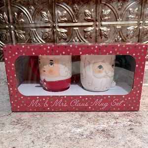 JOHANNA PARKER Mr. and Mrs. Claus Mug Set NWT
